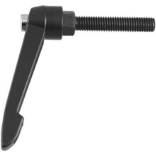 Spring Loaded M10 x 50mm Adjustable Clamping Handle Blk