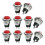 10Pcs Red SPST Momentary 12mm Push Button Switch AC125V 6A 250V 3A 1