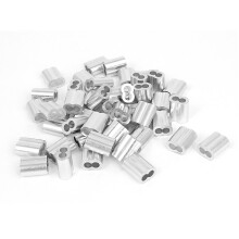 5/32-inch Wire Rope Aluminum Sleeves Clip Fittings Cable Crimps 50pcs