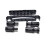 Guitar Roller Saddle Bridge and Tailpiece Electric Guitar Bridge Easy Install Black 1