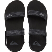 (13K, Black) Quiksilver Boys Kids Monkey Caged Strappy Summer Sandals Flip Flops