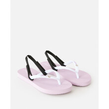 (12K UK, Light Purple) Rip Curl Kids Script Wave Bloom Open Toe Summer Flip Flops - Light Purple