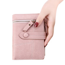 Women Leather Purses Hasp Wallet Fashion Small Money Bag Coin Credit Card Holder Pink