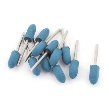 Rubber Polishing Mounted Point 3mm x 8mm x 20mm 12 Pcs Blue