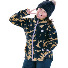 (8 Yrs, Fennel Seed/ Flower) Roxy Kids Windyspirit Girl Breathable Full Zip Fleece