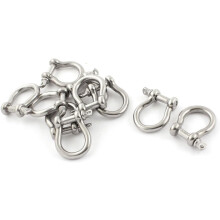 10PCS Stainless Steel Wire Rope Linking Bow Shackles 5mm Thread
