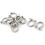 10PCS Stainless Steel Wire Rope Linking Bow Shackles 5mm Thread 1