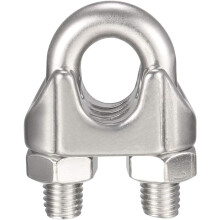 4pcs Stainless Steel Cable Clip Saddle Clamp for 1/2-inch Wire Ropes