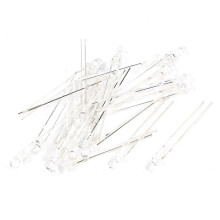 20 Pieces 2Pins 3mm Clear Round Head Photodiode Photosensitive Diodes