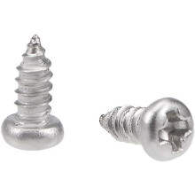 M2x5mm Self Tapping Screws Phillips Pan Head Screw 316 Stainless Steel Fasteners Bolts 50Pcs