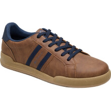 (8 UK, Tan/Navy) Ben Sherman Mens Sokley Trainers