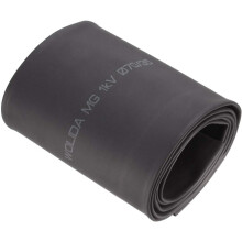 Black 70mm Diameter 110mm Flat Width 2:1 Polyolefin Tube Sleeving Heat Shrink Tubing 1M