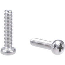 M3x14mm Machine Screws Pan Phillips Cross Head Screw 304 Stainless Steel Fasteners Bolts 60Pcs