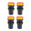 4Pcs Yellow Indicator Light AC/DC 110V, 22mm Panel Mount, for Electrical Control Panel, HVAC, DIY Projects 1