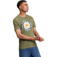 (L, Litchen Green) Ben Sherman Mens Geo Target Graphic Short Sleeve T-Shirt