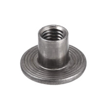 M6x17.5x1.4mm Tee Nut Carbon Steel T-Nut Mounting Hardware Fitting Fastener Through Hole Flange Insert Female Thread 30Pcs