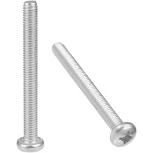 M6x60mm Machine Screws Pan Phillips Cross Head Screw 304 Stainless Steel Fasteners Bolts 10Pcs