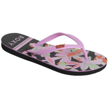 (13K, Black) Roxy Kids Viva Stamp II Flip Flops