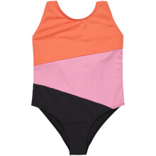 (14 Yrs, Anthericite) Roxy Kids Colourblock One Piece Swimsuit