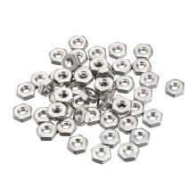 Hex Nuts, 6#-32 Fine Thread Hexagon Nut, Stainless Steel 304, Pack of 50