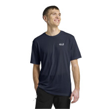 (XL, Midnight Sky) Jack Wolfskin Mens Vonnan Functional Short Sleeve T-Shirt