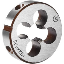 M12 X 0.75 Metric Round Die, Machine Thread Right Hand Threading Die, Alloy Steel Screw Thread Cutting Die