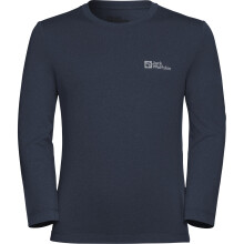 (9 - 10 Yrs, Midnight Sky) Jack Wolfskin Kids Actamic Functional Long Sleeve T-Shirt