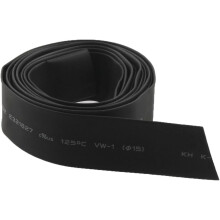 rate 2:1 Black Polyolefin 15mm Dia Heat Shrink Shrinkable Tube 2M