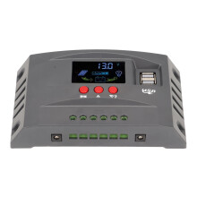 12V/24V MPPT Solar Controller 50A LCD Dual-USB