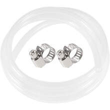 Silicone Tubing 1/4"(6mm) ID 3/8"(10mm) OD 16ft(5m) Silicone Rubber Tube Air Hose Water Pipe Clear with Clamps