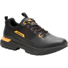 (11 UK, Black/CAT Yellow) CAT Mens Colorado Lo Nappa full-grain leather Trainers