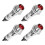 Indicator Light AC 110V, Red, Metal Shell Panel Mount 5/16" 8mm 4Pcs 1