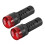 2Pcs Red Indicator Light with Buzzer AC/DC 24V, 16mm Panel Mount Flashing Alarm, for Electrical Control Panel, HVAC, DIY Projects 1