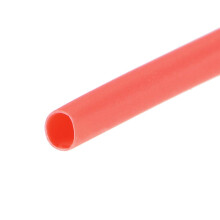 Heat Shrink Tubing, 1mm Dia 2.7mm Flat Width 2:1 Rate Shrinkable Tube Cable Sleeve 7m - Red