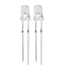 30pcs 3mm Pink LED Diode Lights Clear Round Transparent 3-3.4V 20mA Super Bright Lighting Bulb Lamps Electronics Components Light Emitting Diodes