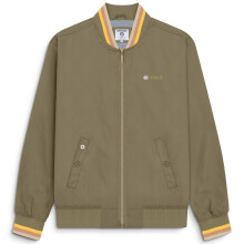 (4XL, Khaki) Lambretta Mens Triple Tipped Monkey Zipped Bomber Jacket