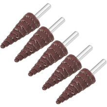 20mm Cone Shape Abrasive Flap Wheel 1/4" Shank for Deburring Sanding Polishing 120 Grit 5 Pcs