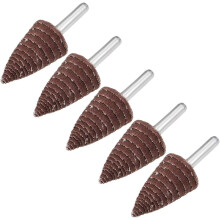 25mm Cone Shape Abrasive Flap Wheel 1/4" Shank for Deburring Sanding Polishing 120 Grit 5 Pcs