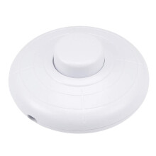 Pedal Push Button Switch, Round Lamp Lights Foot Control Momentary Footswitch White
