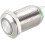 Latching Metal Push Button Switch 12mm Mounting Dia 1NO 3-6V Green LED Light 1