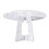 (White, MDF) 47.24" Round Farmhouse Dining Table, White Marble Finish 15