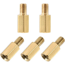 M5x12mm+7mm Male-Female Brass Hex PCB Motherboard Spacer Standoff for FPV Drone Quadcopter, Computer & Circuit Board 5pcs