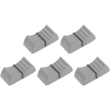 Plastic Straight Slide Potentiometer Flat Push Knob Insert Shaft 4x1.8mm Gray 5pcs