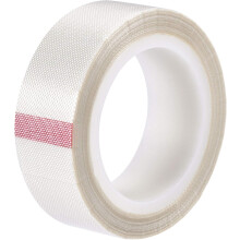 Heat Resistant Tape High Temperature Heat Transfer Tape PTFE Film Adhesive Tape 19mm Width 10m 33ft Length White