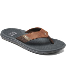 (UK 11, Grey/Brown) Reef Mens Santa Ana Summer Beach Holiday Sandals Flip Flops