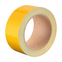 Reflective Tape Yellow, 50mm x 25m, Outdoor Waterproof Warning Tape for Bikes, RV, and Boat Striping Marking