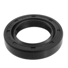 Oil Seal, TC 22mm x 35mm x 7mm Nitrile Rubber Cover Double Lip with Spring for Automotive Axle Shaft, Black Pack of 1