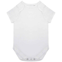 (Newborn, White) Larkwood Baby Organic Bodysuit