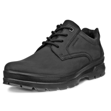 (8-8.5 UK (42EU), Black) ECCO Mens Rugged Track Plain Toe Waterproof Walking Shoes