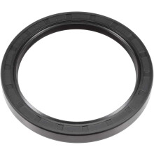 Oil Seal, TC 80mm x 100mm x 10mm Nitrile Rubber Cover Double Lip with Spring for Bearing Shaft, Black Pack of 1